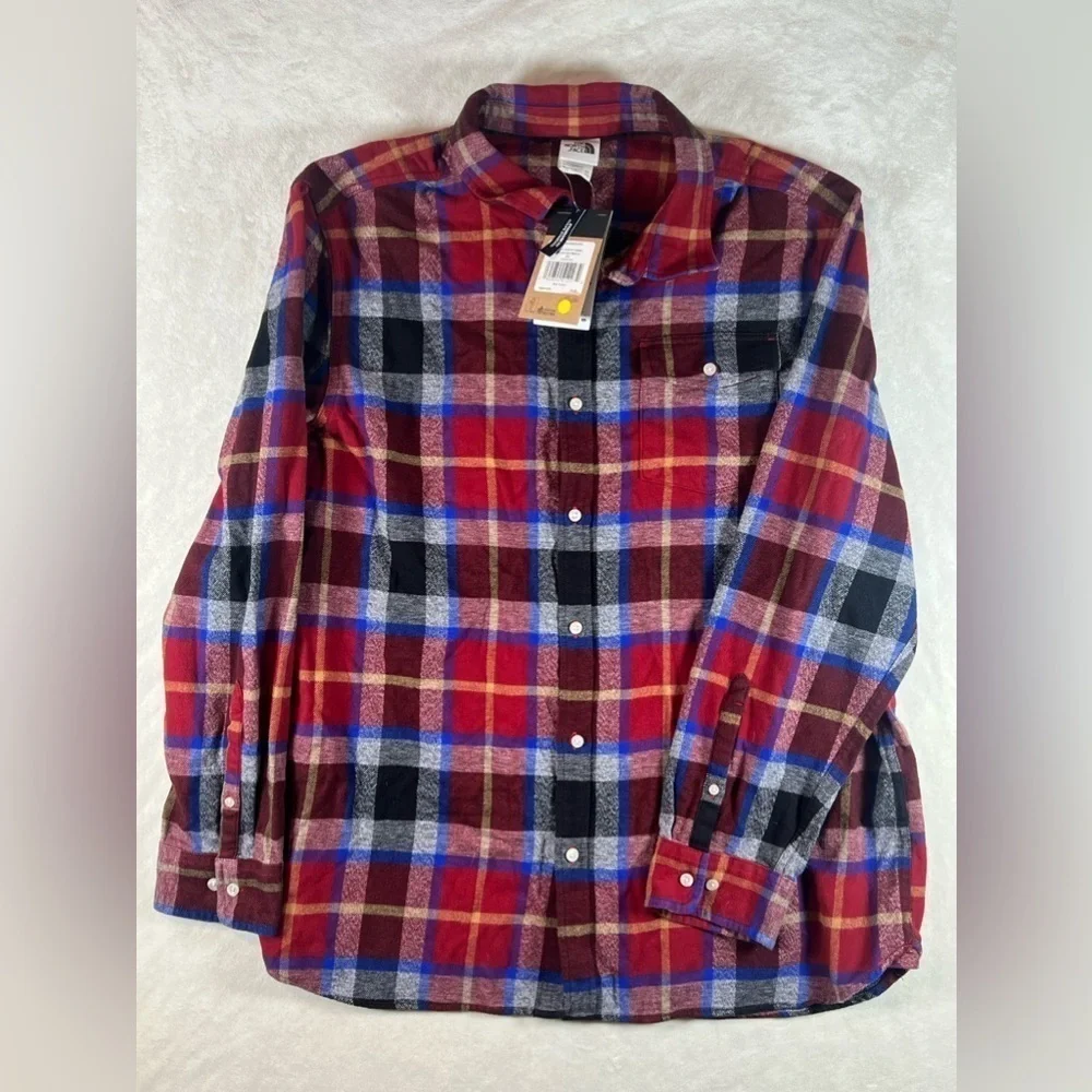 NWT XXL The North Face Arroyo Flannel Red Plaid Warm Standard Fit Shirt